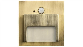 Oprawa Ontario Pir Mosiądz 1,5W Ciepła 12V Dc 9 Led Smd 3014 Kwadrat Do...