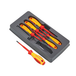 Knipex 00 20 12 V05 VDE Screwdriver Set, 6 Piece SL/PH/PZ