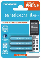 3 x akumulatorki Panasonic Eneloop Lite R03 AAA 550mAh BK-4LCCE/3BE (blister)