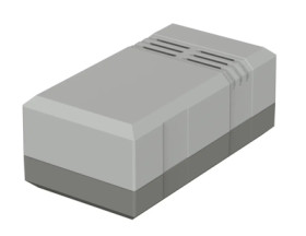 PS enclosure, (L x W x H) 100 x 54 x 40 mm, light gray/agate gray (RAL 7035), IP30, 32104010