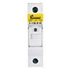 Uchwyt bezpiecznikowy montowany na szynie Mocowanie szynowe rozmiar: 10 x 38mm 32A 1.5kV Przewód Eaton