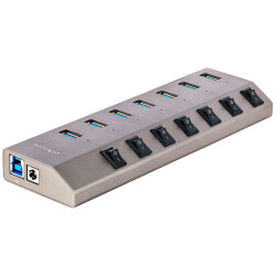 StarTech.com 5G7AIBS-USB-HUB-EU 7-Port Self-Powered USB-C Hub with Individual O