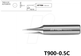 T900-0.5C Soldering tip, 0.5 mm, 45° bevelled, straight