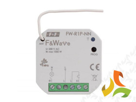 Radiowy przekaźnik do tradycyjnych instalacji elektrycznych FW-R1P-NN 1-kanałowy bez przewodu N FW-R1P-NN F&F FILIPOWSKI