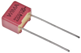 Kondensator foliowy 2.2nF 63 V ac, 100 V dc WIMA Polipropylenowe rozstaw: 5mm THT ±5