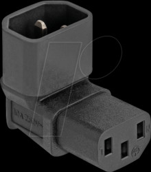 80472 Power Adapter IEC 60320 - C14 to C13, male / female, 10 A, 90° a