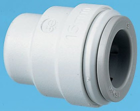 Plastikowa złączka rurowa, typ mocowania: Ogranicznik