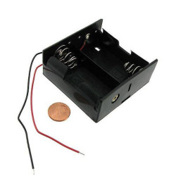 2xR20 D LR20 3.0V Battery Holder with Wires