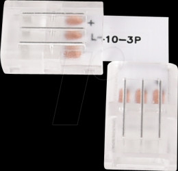 ELED900201 LED strip connector, L-shaped, 3-pin, for 10 mm CCT LED strips