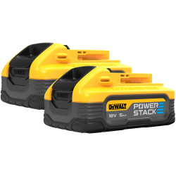 DEWALT DCBP518H2-XJ DCBP518H2 POWERSTACK Slide Battery Twin Pk 18V 5.0Ah Li-ion