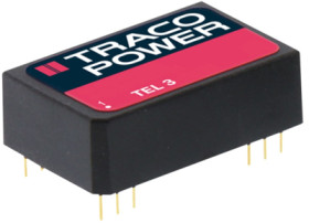 DC converter, 9-18 VDC, 3 W, 1 output, 12 VDC, 80 % efficiency, TEL 3-1212