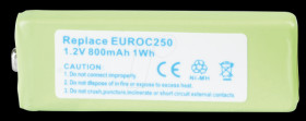 Cordless phone battery, NiMH, 1,2 V, 800 mAh