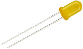 LED, THT, Żółty, 2-Pin, 2,4 V, 40°, Wurth Elektronik, WL-TMRC