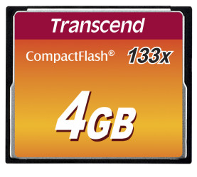 Karta pamięci flash CompactFlash, 4 GB, Transcend MLC -25 → +85°C
