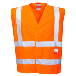 Waistcoat Hi-Viz Yellow with Flame Resis