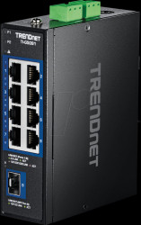 TI-G5091 Switch, 9-port, Gigabit Ethernet, DIN Rail