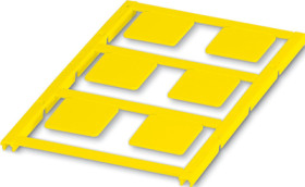 PA device marker, (L x W) 21.9 x 21.9 mm, yellow, sheet with 6 pcs, 0825464