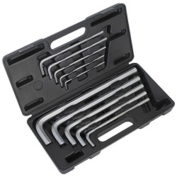 Sealey AK6143 Extra-long Large Hex Key Set 10pc Metric
