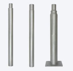 Składany słup oświetleniowy 3m szary LED line 5 lat gwar.