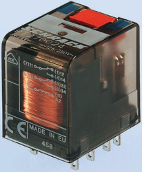 Przekaźnik mocy 24V dc DPDT TE Connectivity 741mW, montaż PCB 777Ω Szybkie łączenie