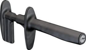 Alligator clip, black, thread M4, L 170 mm, CAT IV, socket 4 mm, 66.9446-21