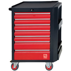 Szafka narzędziowa, na kółkach, 7-szufladowa, 450 x 710 x 975mm, RS PRO
