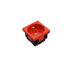 M45 Gniazdo 2P+Z z blokadą CZERWONE 333525
