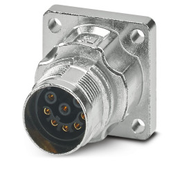 Złącze wielostykowe przemysłowe 8-pinowe M17 Montaż przedni Gniazdo Phoenix Contact