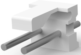 Pin header, 2 pole, pitch 3.96 mm, straight, natural, 640388-2