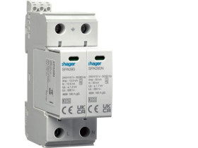 SPD Ogr. przepięć T1+T2 MOV 2P sieć TN-S