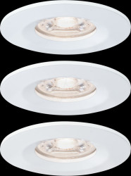 94299 Nova mini coin recessed light, 3 x 4 W, 2700 K, white