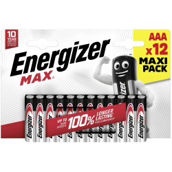 Energizer E303323400 Max AAA Battery Alkali-Manganese 1.5V 12 pc(s)