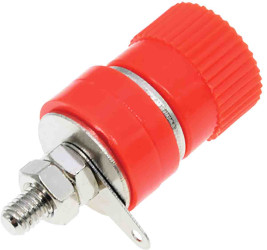 Gniazdo bananowe Żeński Połączenie lutowane typ Wtyk bananowy Czerwony 24A RS PRO rozmiar 4 mm