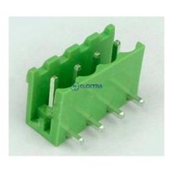 listwa rozłączalna 5,08mm 4 pin gniazdo męskie druk kątowe XY2500R-A