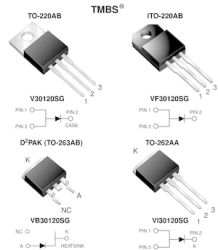 V30120SG-E3 High Voltage Trench MOS Barrier Schottky Rectifier