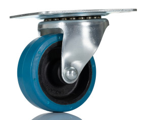 Koło samonastawne średnica kabla 75mm RS PRO 90kg wysokość całkowita 95mm