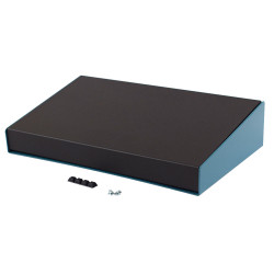 Hammond 1456PH1BKBU Sloped Enclosure 217x356x81mm Aluminium Blue/Black