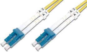 FO patch cable, LC to LC, 7 m, OS2, singlemode 9/125 µm, DK-2933-07