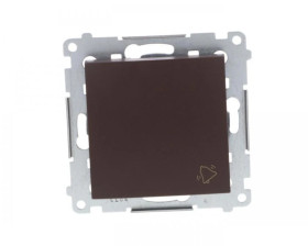 Simon 54 Przycisk /dzwonek/, szybkozłącza, brąz mat DD1.01/46