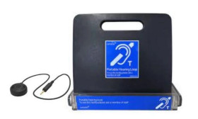 Zestaw: przenośna pętla indukcyjna z półką i mikrofonem IL-SET-MIC