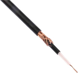 Kabel audio 1-żyłowy Kabel mikrofonowy Ekranowany RS PRO 0,22 mm² Ø zew 4.5mm