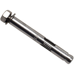 MASONMATE 0839M560075SS Stainless Steel Hex Nut Sleeve Anchor M10 x 77mm (50)