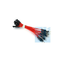 Zestaw 10szt Kabli-zworek 20cm połączeniowych WTYK-GNIAZDO CZARNE /039 ARDUINO