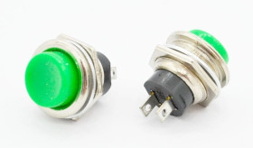PBS-26G przycisk chwilowy okrągły zielony OFF-(ON)