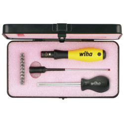 Wiha 43898 TorqueVario&#xAE;-S ESD Screwdriver Set, 14 Piece (inc. Case)