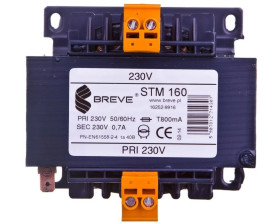 Transformator 1-fazowy separacyjny STM 160 230/230V 0,7A, Ta 40, 16252-9916