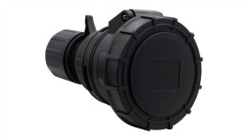 Gniazdo Siłowe Czarne 32A 5P Ip67 Estradowe F7.0167