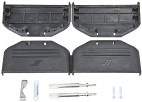 Osłona tylna D-Sub 25 -pinowe Nylon Proste Amphenol Communications Solutions B