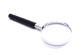 LUPA METALOWA Z PLASTIKOWĄ RĄCZKĄ 60mm 5x