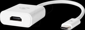 CCGB64651WT02 Adapter, USB-C &gt; HDMI, 4 K@30 Hz, 20 cm